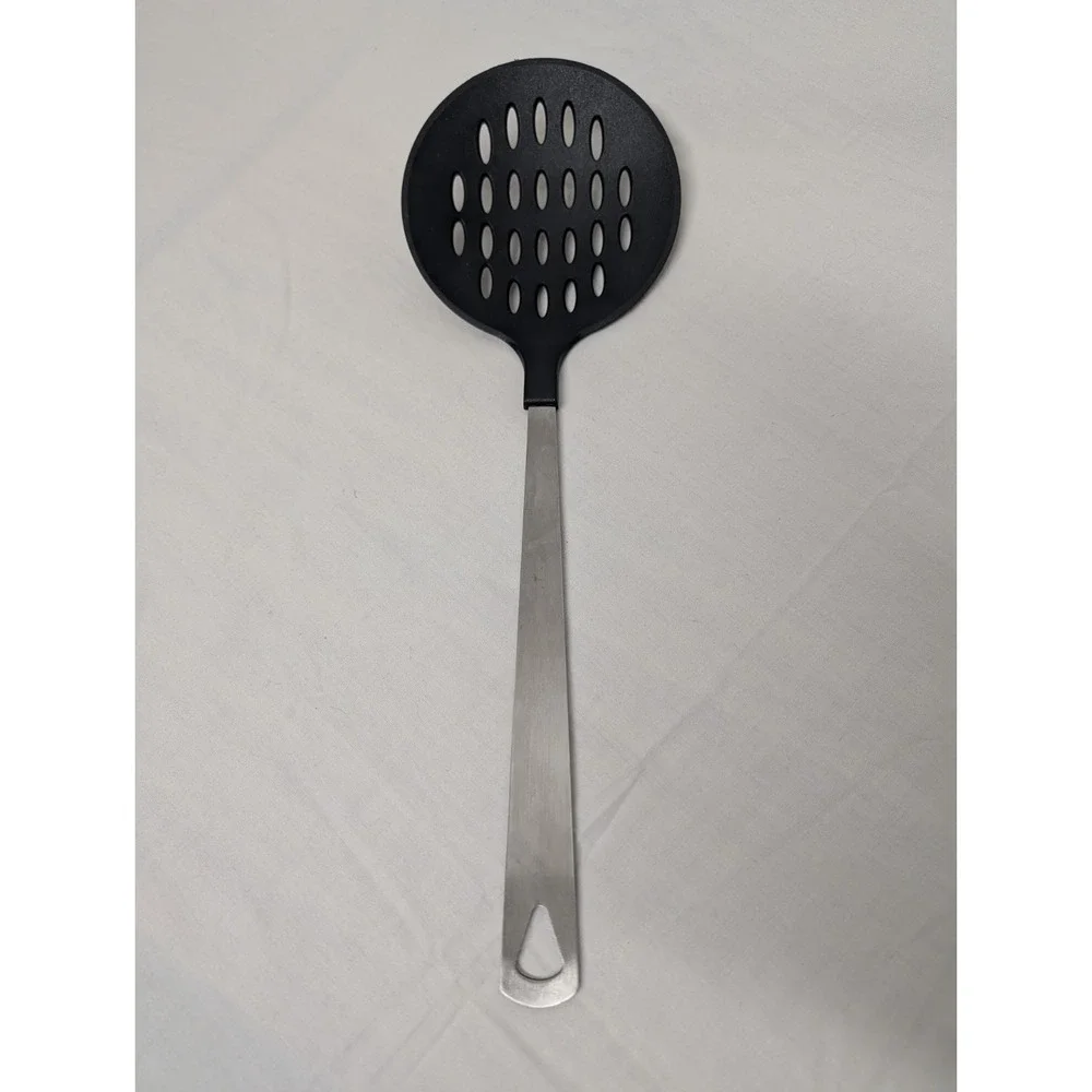 Slotted Skimmer Black Nylon Metal Handle Unbranded